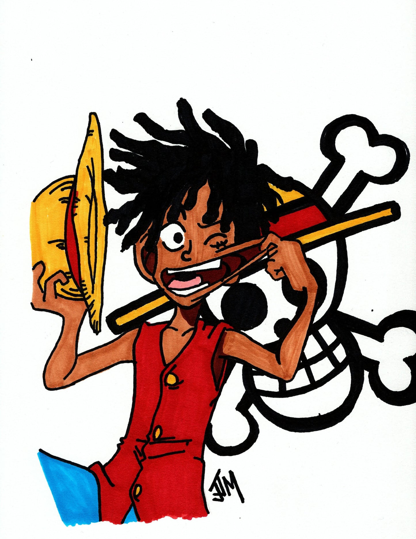 Blk Monkey D. Luffy