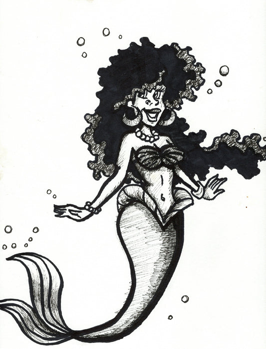 Blk Little Mermaid