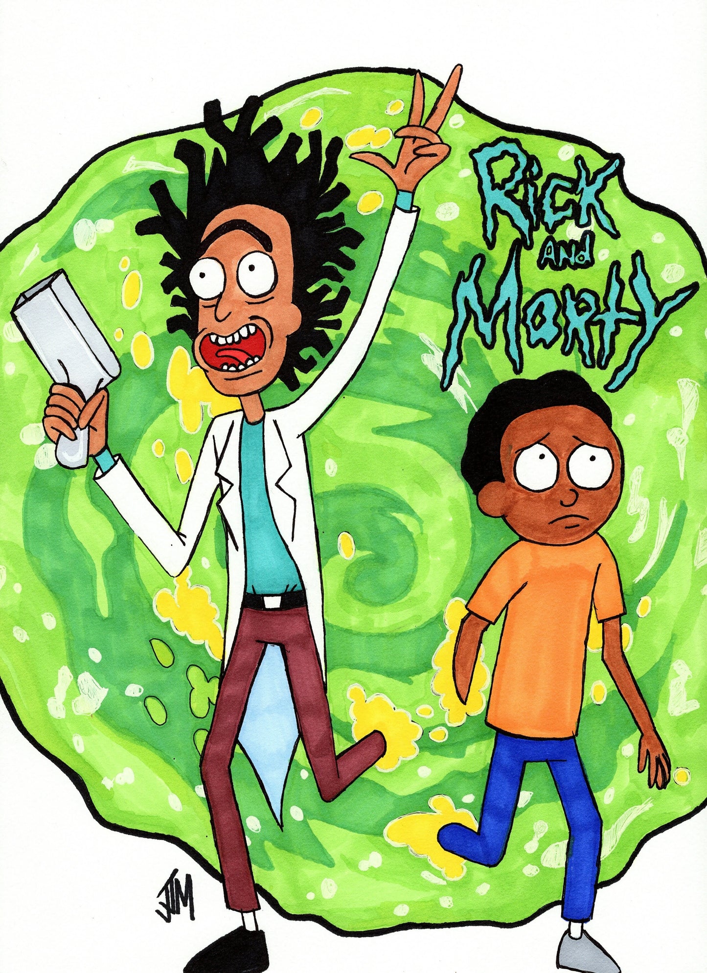 Blk Rick & Morty